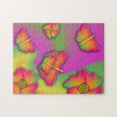 Schmetterlinge und Blume Puzzle (Horizontal)