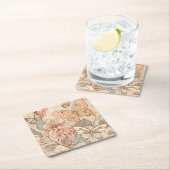 Schmetterlinge und Blume Rechteckiger Pappuntersetzer (Vor Ort)