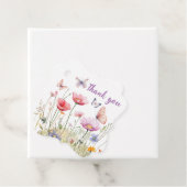 Schmetterlinge und Blume Scallope Gefälligkeitstag Geschenkanhänger (Beispiel)