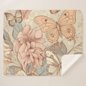 Schmetterlinge und Blume Sherpadecke (Vorderseite (Horizontal))