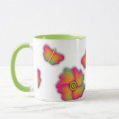 Schmetterlinge und Blume Tasse (Links)