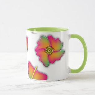 Schmetterlinge und Blume Tasse