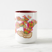 Schmetterlinge und Blume Tasse (Zentrum)