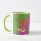 Schmetterlinge und Blume Tasse (Links)