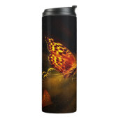 Schmetterlinge und Blume Thermosbecher (Nach links gedreht)