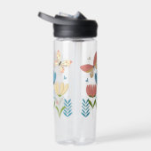 Schmetterlinge und Blume Trinkflasche (Rechts)