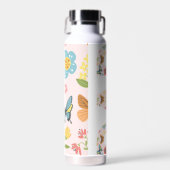 Schmetterlinge und Blume Vater Trinkflasche (Vorne)