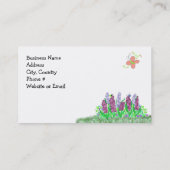 Schmetterlinge und Blume Visitenkarte (Rückseite)