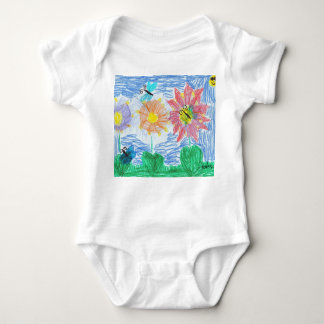 Schmetterlinge und Blumen durch John Baby Strampler
