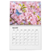 Schmetterlinge und Blumen Kalender (Mär 2027)