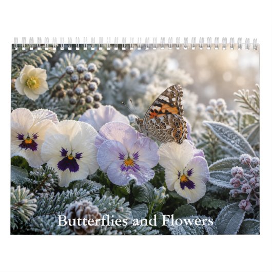 Schmetterlinge und Blumen Kalender (Titelbild)