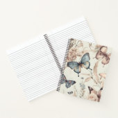 Schmetterlinge und Blumen Notizblock (Innenseite)