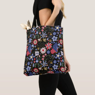 Schmetterlinge und Blumen Tragetaschen Tasche