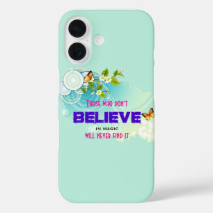 Schmetterlinge und Blüten der Blume mit magischem iPhone 16 Hülle