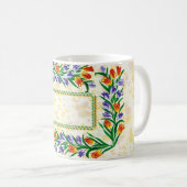 Schmetterlinge und Blüten Kaffeetasse (VorderseiteRechts)