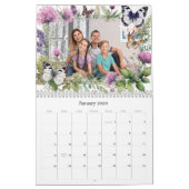 Schmetterlinge und botanische Rahmen Maßgeschneide Kalender (Jan 2026)