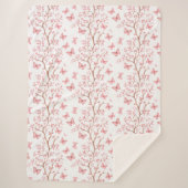 Schmetterlinge und botanischer Sherpa-Decken Sherpadecke (Vorderseite)