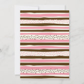 Schmetterlinge und Donuts Gemeinsamer Geburtstag Einladung (Rückseite)