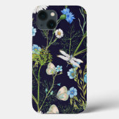 Schmetterlinge und Drachen fliegen mit Blume Case-Mate iPhone Hülle (Rückseite)