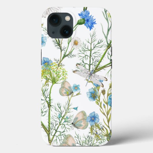 Schmetterlinge und Drachen fliegen mit Blume Case-Mate iPhone Hülle (Rückseite)