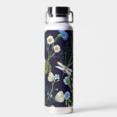 Schmetterlinge und Drachenfliegen Trinkflasche (Rückseite)