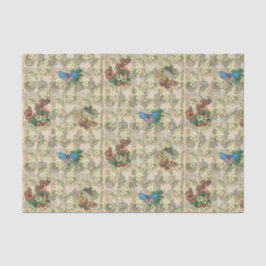 Schmetterlinge und Erdbeeren Seidenpapier