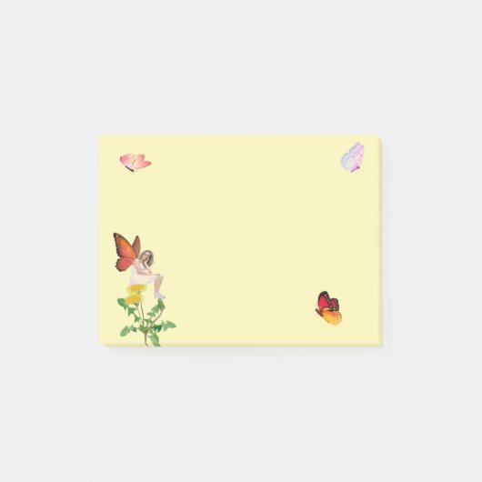 Schmetterlinge und Fairy Post-It-Notes Post-it Klebezettel (Vorderseite)