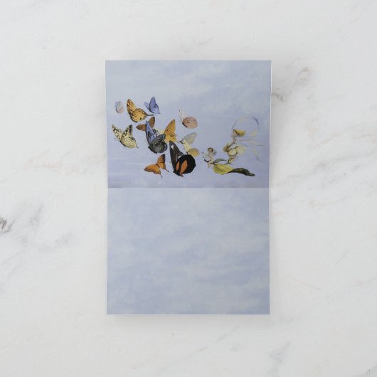 Schmetterlinge und Feen ~ Karte (Innenseite)