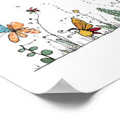 Schmetterlinge und Feen Thema Poster (Ecke)