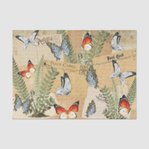 Schmetterlinge und Fernspinnpapier Seidenpapier