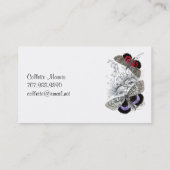 Schmetterlinge und Folienkarte Visitenkarte (Rückseite)