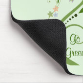 Schmetterlinge und grüner Wein Mousepad (Ecke)