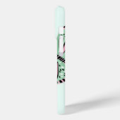 Schmetterlinge und Grüntöne Case-Mate iPhone Hülle (Rückseite / Links)