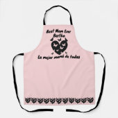 Schmetterlinge und Herz-Individuelle Name, zweispr Schürze (Vorderseite)