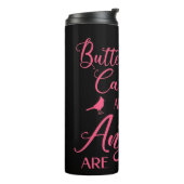 Schmetterlinge und Kardinäle erscheinen, wenn Enge Thermosbecher (Nach links gedreht)