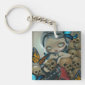 "Schmetterlinge und Knochen" Keychain Schlüsselanhänger