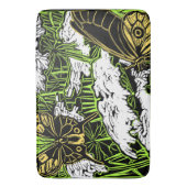 Schmetterlinge und Königin Anne's Lace Badematte (Vorderseite Vertikal)