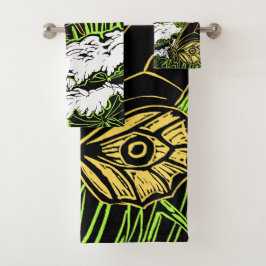 Schmetterlinge und Königin Anne's Lace Badhandtuch Set