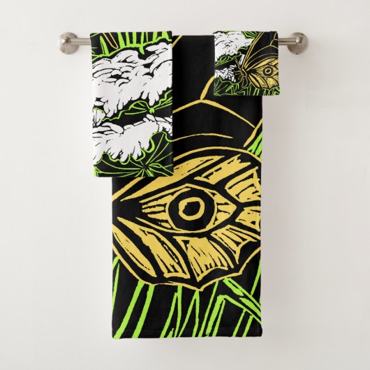 Schmetterlinge und Königin Anne's Lace Badhandtuch Set (Insitu)