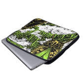 Schmetterlinge und Königin Anne's Lace Laptopschutzhülle (Vorne Knopf)