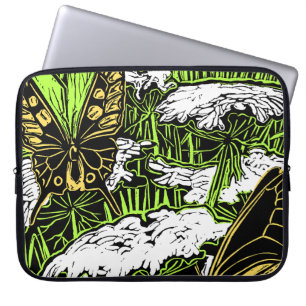 Schmetterlinge und Königin Anne's Lace Laptopschutzhülle