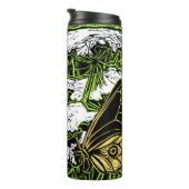 Schmetterlinge und Königin Anne's Lace Thermosbecher (Nach rechts gedreht)