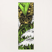 Schmetterlinge und Königin Anne's Lace Yogamatte (Rückseite)