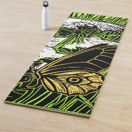 Schmetterlinge und Königin Anne's Lace Yogamatte