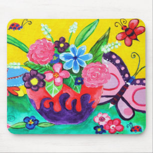 Schmetterlinge und Ladybugs Mousepad