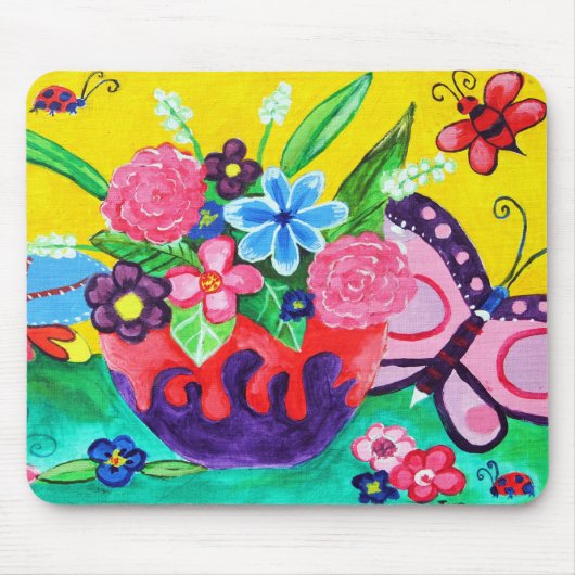 Schmetterlinge und Ladybugs Mousepad (Vorne)