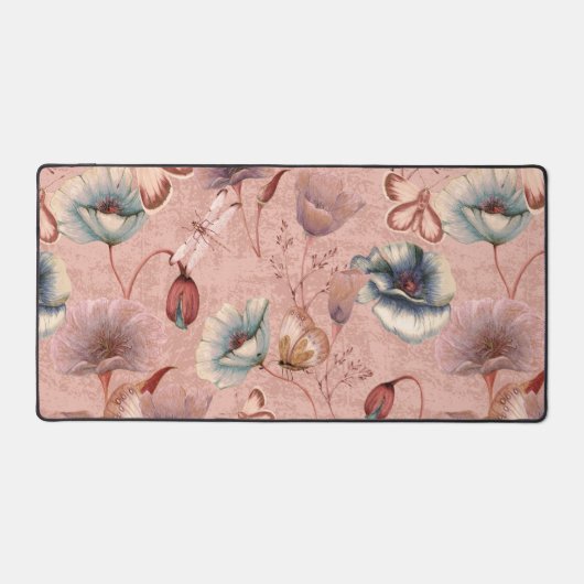 Schmetterlinge und Libellen auf Poppies Schreibtischunterlage (Vorderseite)