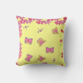 Schmetterlinge und Libellen Kissen (Vorderseite)