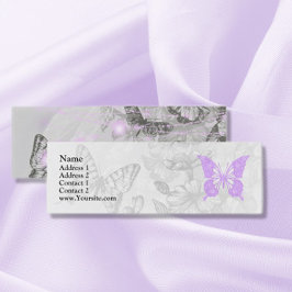 Schmetterlinge und Lichter Mini Visitenkarte