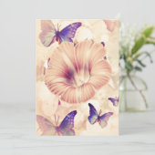 Schmetterlinge und Lilly Einladung (Stehend Vorderseite)